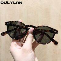 【CW】 Oulylan Round Sunglasses Men Brand Designer Glasses Ladies Colored Eyewear UV400