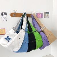 ส่งฟรี bag(BAG1829) กระเป๋าผ้าสะพายข้าง GOOD TIMES HAPPY DAYS มีซิป ผ้าแคนวาส กระเป๋าแฟชั่น กระเป๋าสวยๆ