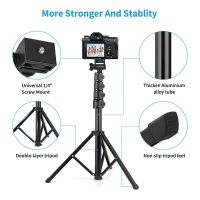 Selfie Stick Phone Tripod&amp;Monopod, 70Inch Cellphone Tripod Stand for Smart Phone Recording/Photography/Make Up