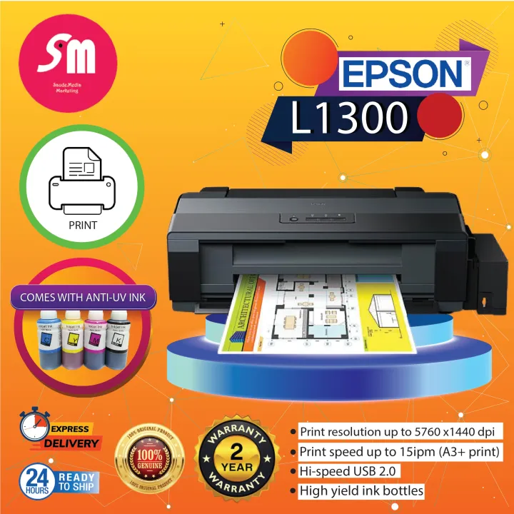 Epson L1300 A3 Color Single Function Printer With Anti Uv Ink Lazada 0792