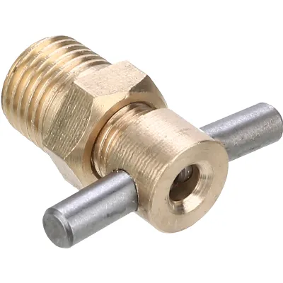 1pc Brass Air Compressor Valve 1/4 Inch NPT Drain Valve Tank Replacement Part For Home Tool