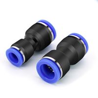 PU PG Pneumatic Quick Connector Plastic Hose Air Pipe 4 6 8mm 10mm 12mm 14mm 16mm Straight Reducing Gas Quick Connection Hand Tool Parts Accessories