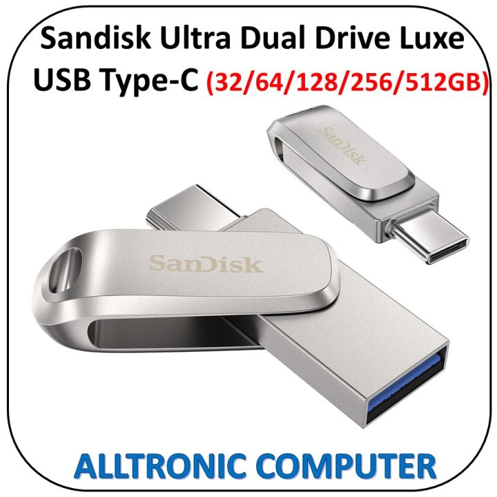 Sandisk Ultra Dual Drive Luxe USB Type C Flash Drive 32GB / 64GB