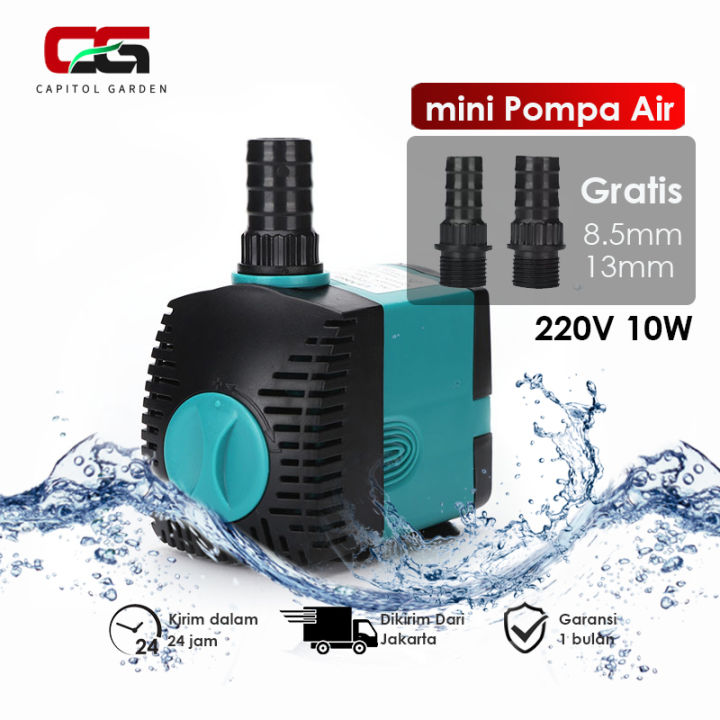 Pompa Kolam Ikan Koi Mesin Air Terjun Celup Low Watt Submersible