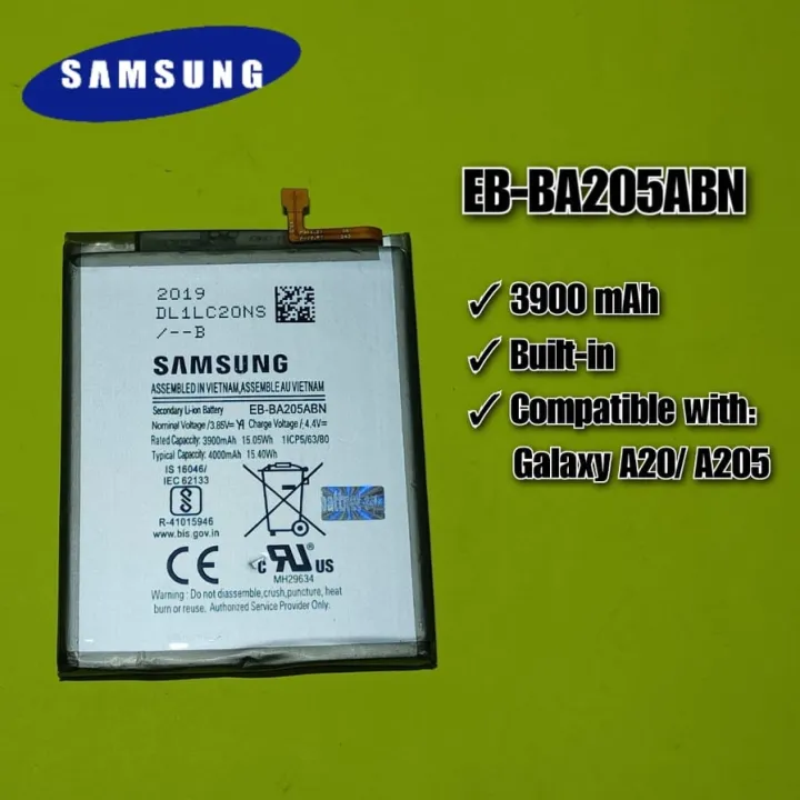 SAMSUNG BATTERY FOR A20/ A205 EBBA205BN REPLACEMENT BATTERY Lazada PH