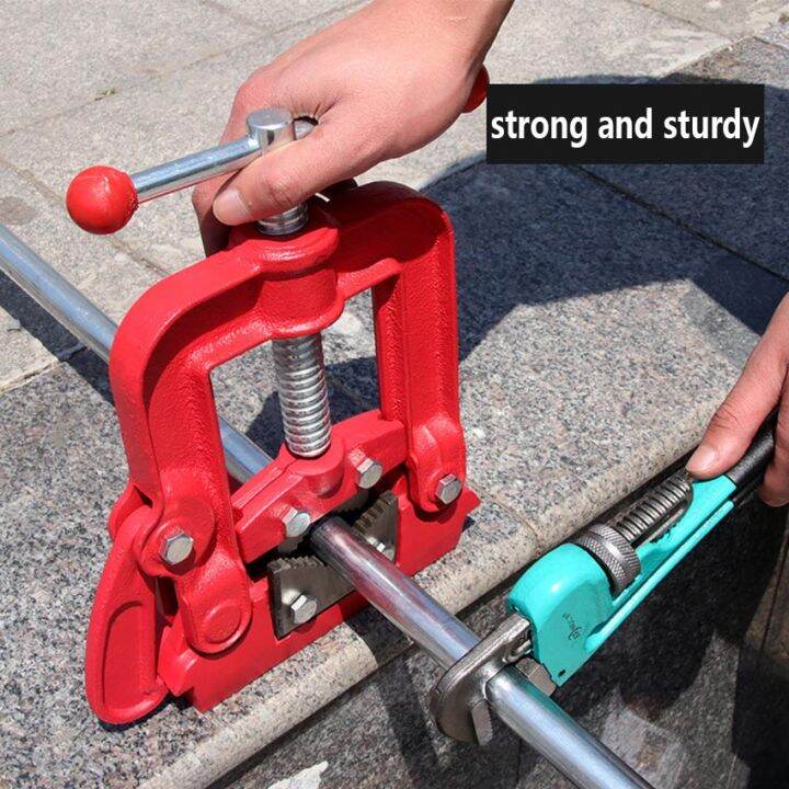 Pipe Vise Clamp Heavy Duty 2 3 Bench Vise Pipe Pressure Pipe Clamp