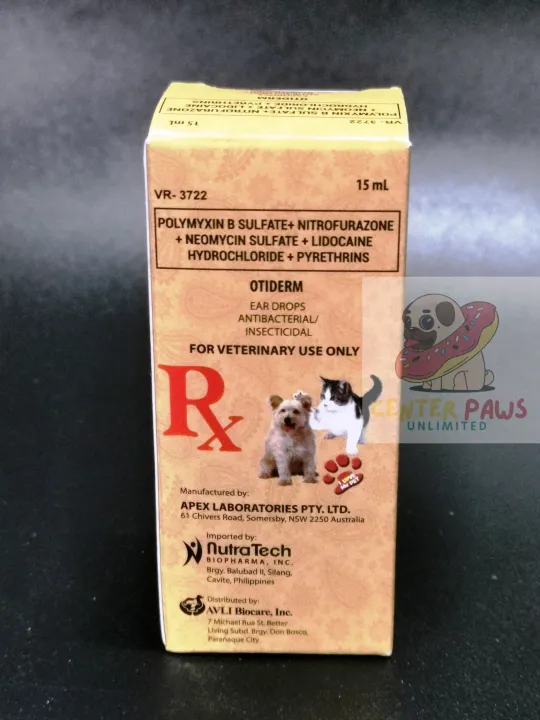 Otiderm Ear Drops 15ml Antibacterial / Insecticidal Lazada PH