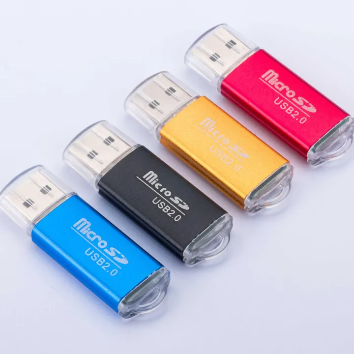 หลายสี-usb2-0-เครื่องอ่านการ์ดหน่วยความจำสำหรับไมโคร-sd-mmc-sdhc-tf-นานาชาติ