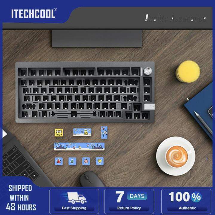 Ultraequip Clear Keycaps 193keys 5 Side Dye Sub Keycap Set...