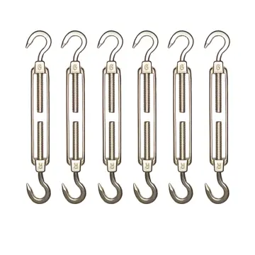 20pcs Heavy Duty Wire Rope Tension Kits Turnbuckle 1/8 Inch Wire Rope Cable  Clip/clamp Thimble Wire