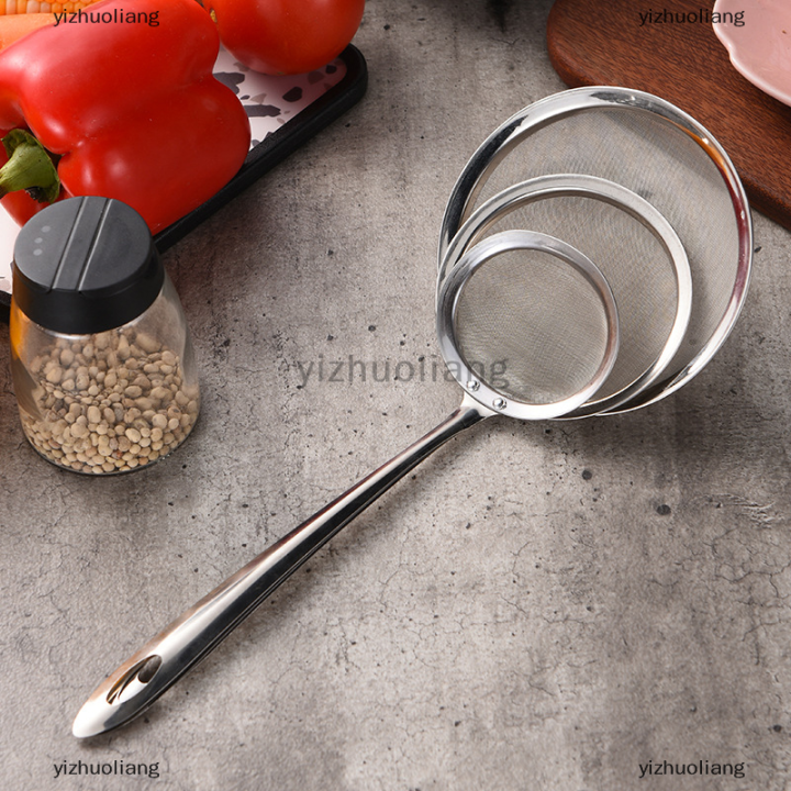 yizhuoliang-ด้ามจับยาวสแตนเลสน้ำมันตะแกรงช้อนตาข่าย-fine-colander-kitchen-tool