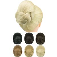 Soowee Braided Chignon Dancer Hair Cover Donut Pieces Scrunchies Bun Wig Updo Wedding Headwear for