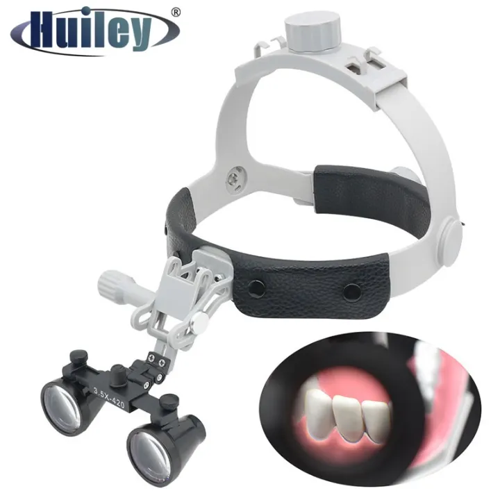 3.5X Helmet Dental Loupe Optical Glass Lens Ultralight Helmet