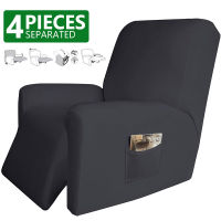 4 pieces Recliner Sofa Cover for Living Room Elastic Reclining Chair Cover Protection Lazy Boy Relax Armchair Cover