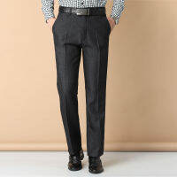 【READY STOCK】Men Suit Pants Formal Business Trousers Straight Fit Male Smart Casual Dress Pants Long Plus Size