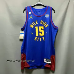 Men's Denver Nuggets #15 Nikola Jokic Red 2021 City Edition NBA Swingman  Jersey With The Sponsor Logo on sale,for Cheap,wholesale from China