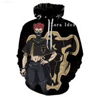 2021 New Anime Black Clover 3D Pullover Fashion Harajuku Mens/Womens Fall Winter Japanese Black Clover 3D Hoodies Sweatshirts Size:XS-5XL