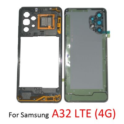 （shine electron）ฝาหลังกรอบโทรศัพท์สำหรับ Samsung Galaxy A32 LTE 4G A325M A325F A325 A325N ต้นฉบับใหม่กรอบกลางพร้อมกล่องแผงด้านหลัง