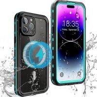 IP68 Waterproof Case Compatible For iphone 14 13 Pro Max 360 Full Body Coverage Protection Cover for iphone 14 Plus Shockproof Swim Diving Case agh