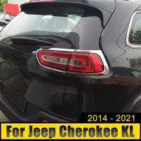 สำหรับ Jeep Cherokee KL 2014 2015 2016 2017 2018 2019 2020 2021 ABS สติกเกอร์แผ่นครอบเปลือกตาแผ่นเรืองแสงไฟท้ายรถ