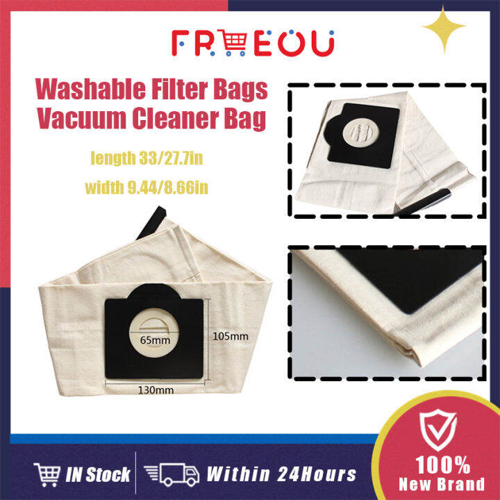 S/L Washable Cloth Dust Bags For Karcher Vacuum Cleaner WD1 WD3300