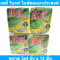 เดลี่ ไบรท์ ใยขัดอเนกประสงค์ ขนาด 3x4 นิ้ว x 12 ชิ้น รหัสสินค้า 124523