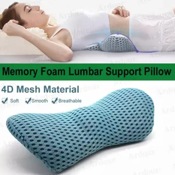 1pc Orthopedic Memory Foam Lumbar Pillow for Lower Back relax and Support -  Perfect for Side Sleepers, Pregnancy, and Maternity
