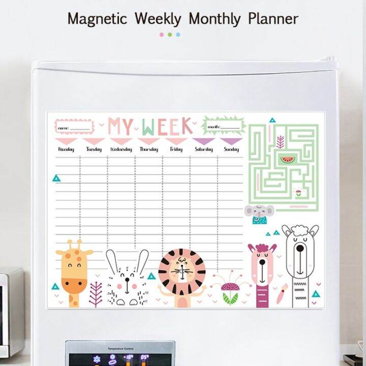 magnetic-weekly-monthly-planner-calendar-whiteboard-fridge-sticker-message-drawing-dry-erase-sadhu-drawing-sup-board-for-notes