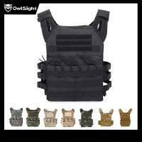 ยุทธวิธีกีฬาไนลอน600D เสื้อเกราะ JPC Molle Plate Carrier Wargame อุปกรณ์กองทัพป้องกัน9สี