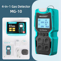 Mileseey 4-in-1 Gas Detector MG-10 Gas Monitor Multiple Indicator (Vibration, Audible, Visual) O2 + EX + CX + H2S and LEL 4 Gas Monitor Personal Rechargeable 4 เครื่องวัดแก๊ส