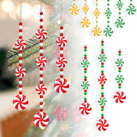 Fuwansh แถบประดับแขวน Diy รูปดาวตกสำหรับตกแต่งต้นคริสต์มาส10ชิ้นตกแต่งด้วยลูกปัดสีแดงสีเขียวสีขาวที่แขวนสร้างสรรค์ใหม่