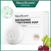 VIBRANT GLAMOUR Niacinamide สบู่ไวท์เทนนิ่ง ทําความสะอาดผิวหน้าอย่างล้ําลึก 100 กรัม