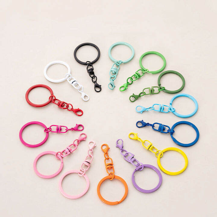 10pcs-candy-สีพวงกุญแจกุ้งก้ามกราม-clasp-hook-หมุนหัวเข็มขัดสำหรับเครื่องประดับ-diy-ทำพวงกุญแจ-key-ring-อุปกรณ์เสริม-jieloe