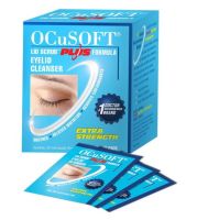 Ocusoft lid scrub plus pad (1กล่อง30ซอง) อ๊อกคิวซอฟท์ ลิด สครับ พลัส แผ่นเช็ดทำความสะอาดรอบดวงตา