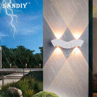 SANDIY Nordic Outdoor Wall Lamps Waterproof LED Porch Light IP65 220V 110V for Garden Courtyard Villa Indoor Lightings Anti Rust