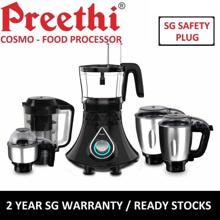 PREETHI COSMO FOOD PROCESSOR / GRINDER / 750 WATTS / 2 YEAR SG WARRANTY