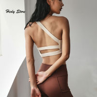 2022 Yoga new wrap chest shock-proof one-shoulder quick-drying sports fitness sling beautiful back running vest