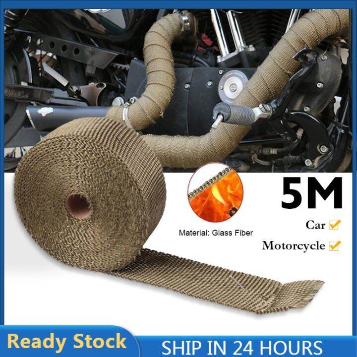 ※5M5CM Motorcycle Exhaust Pipe Wrap Heat Insulation Tape Manifolds