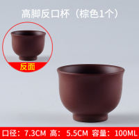 NEWYEARNEW 1piece Purple Clay 50ML Teacup Ceramic Retro Tea Single Cup Handpainted Tureen Set Business Gift Tableware