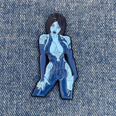 【CC】 Cartoon Design Lapel Pin Soft Enamel Dark Zinc Alloy Badge Brooch Men Jacket Accessory