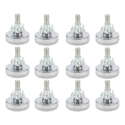 20 Pairs M8x33mm Furniture Levelers Table Leveling Foot Adjustable w/T-Nuts (20 PCS Furniture Leg Screws &amp; 20 PCS T-Nuts) Furniture Protectors Replace