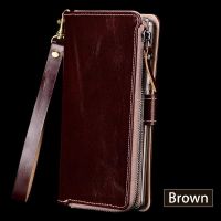 Multi-functional Case For Huawei mate 40 pro 30 p40 pro plus p30 p20 honor 30 Genuine leather Card slots Wallet Phone Bag Cover