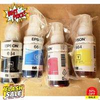 หมึกเติม Epson 664 Bk C M Y แบบไม่มีกล่อง ของแท้