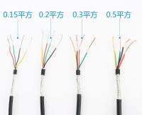 ♘❁ 10m High quality Farrow Cable RVVP 0.2 mm2 4cores Shielded Cable RVVP electrical cables 4 cores