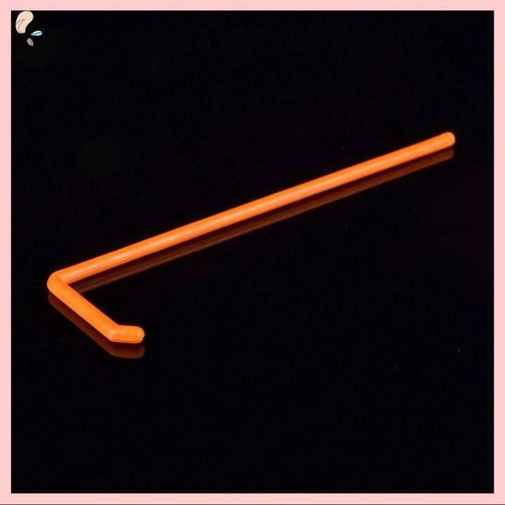 OMQAIO 100PCS Plastic Cell Spreaders Sterile Orange LShaped Disposable
