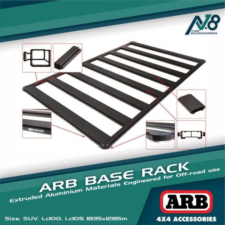 ARB BASE Rack Flat Rack SUV, LC100, LC105, LC76 1835x1285 Genuine ...