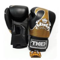 Top King Boxing Gloves TKBGEM-01 Empower Black Gold ( 12,14,16 oz.) Muay Thai MMA K1 นวมซ้อม ท็อปคิงส์ ดำ ทอง หนังแท้ ผลิตในประเทศไทย