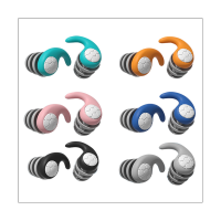 6Pair Noise Canceling Earplugs Traveling Earplugs for Sleeping Swimming Studying Traveling L