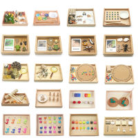 Montessori Materials Wooden Tray Toys For Children Montessori Furniture Ractical Life Preschool Learning Teaching Aids A