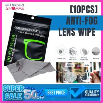 50Pcs Anti-Fog Wipes for Glasses Pre-moistened Antifog Lens Wipe